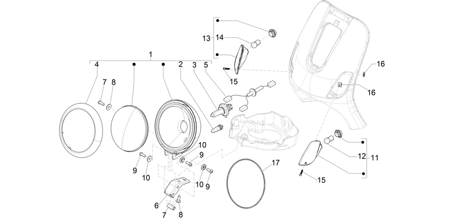 Front headlamps - Turn signal lamps
