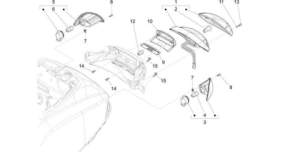 Rear headlamps - Turn signal lamps