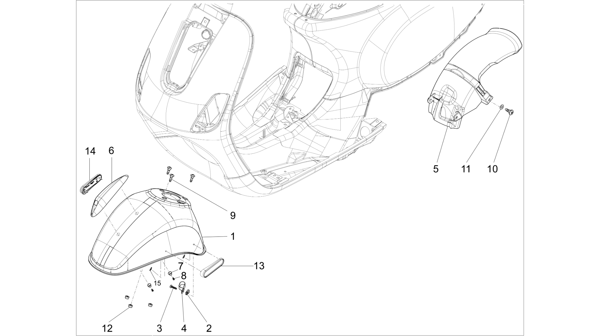 Wheel huosing - Mudguard