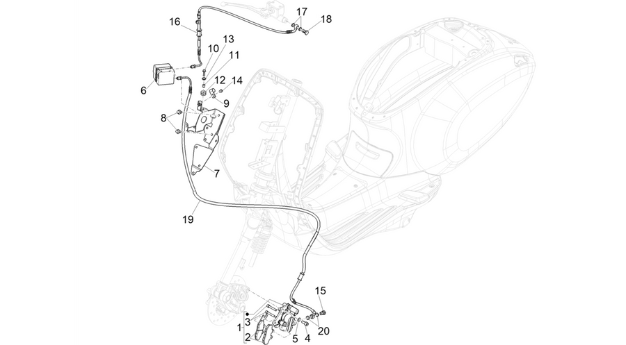 Brakes pipes - Calipers (ABS)