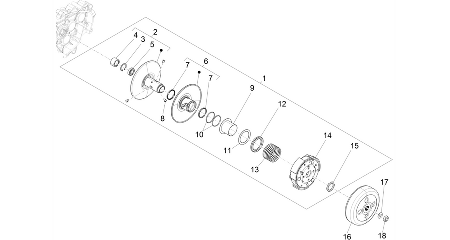 Driven pulley