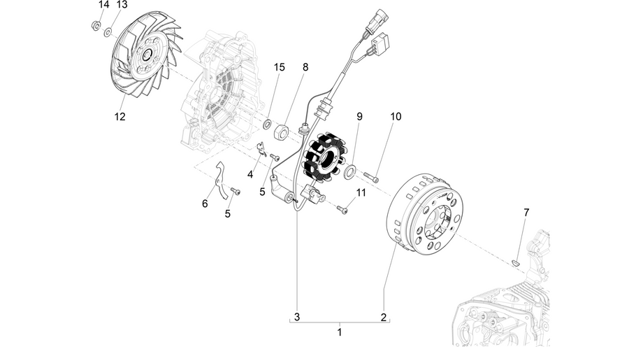 Flywheel magneto