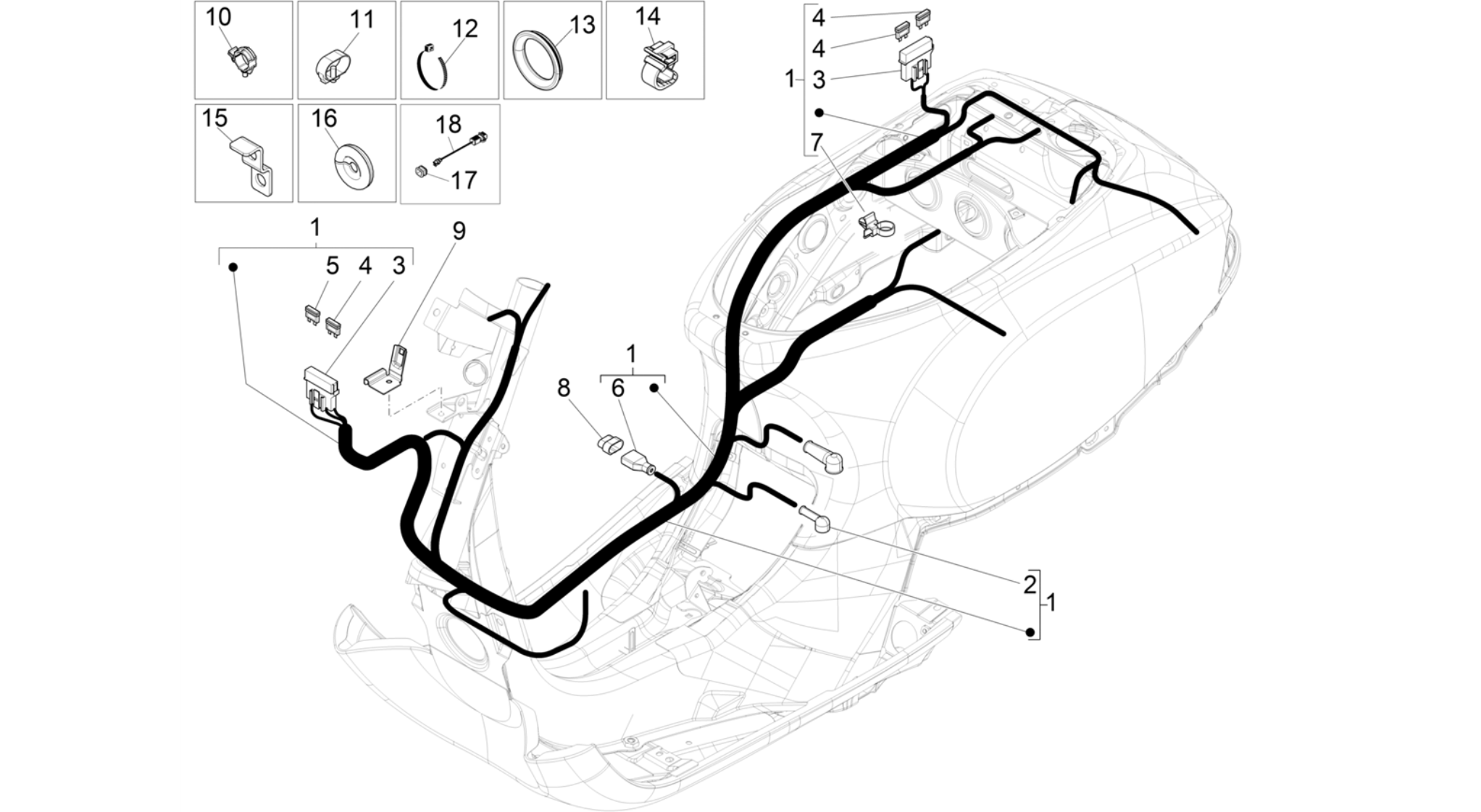 Main cable harness