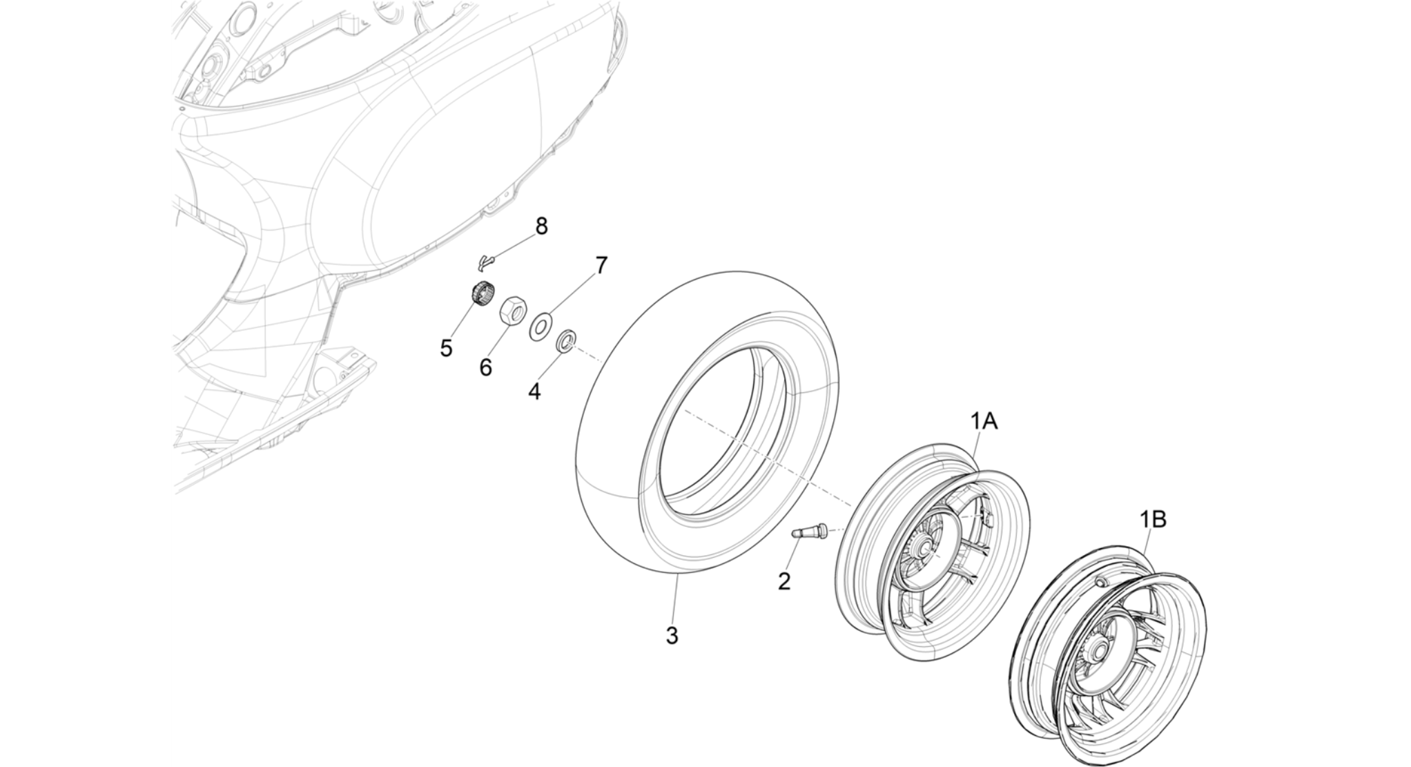 Rear wheel