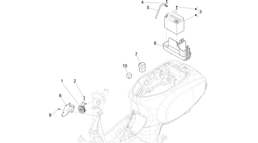 Remote control switches - Battery - Horn