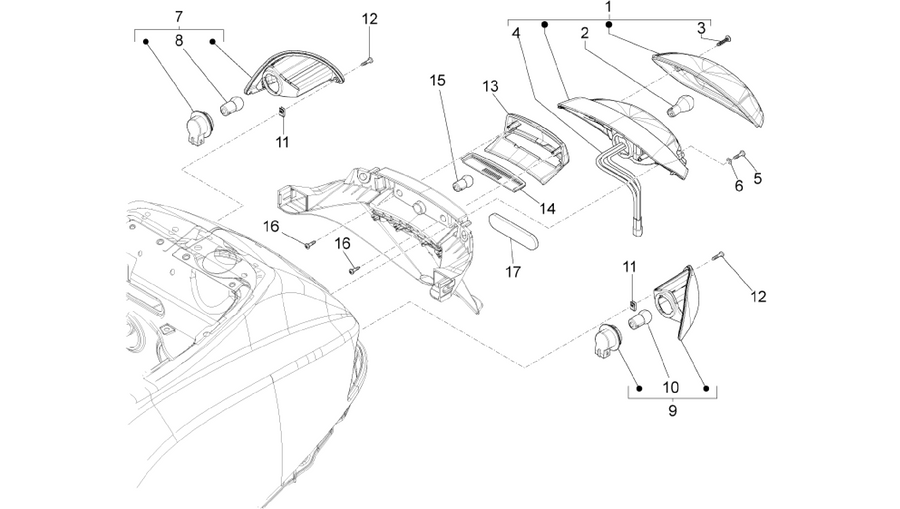 Rear headlamps - Turn signal lamps