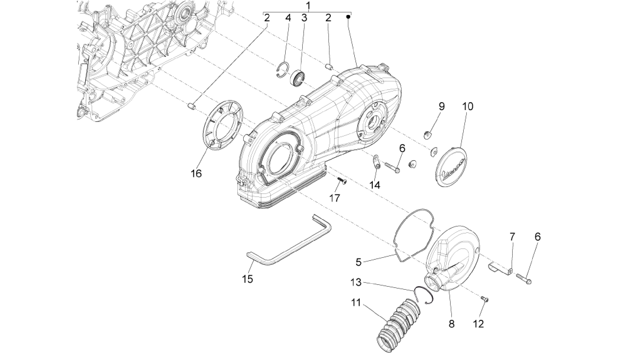 Crankcase cover - Crankcase cooling