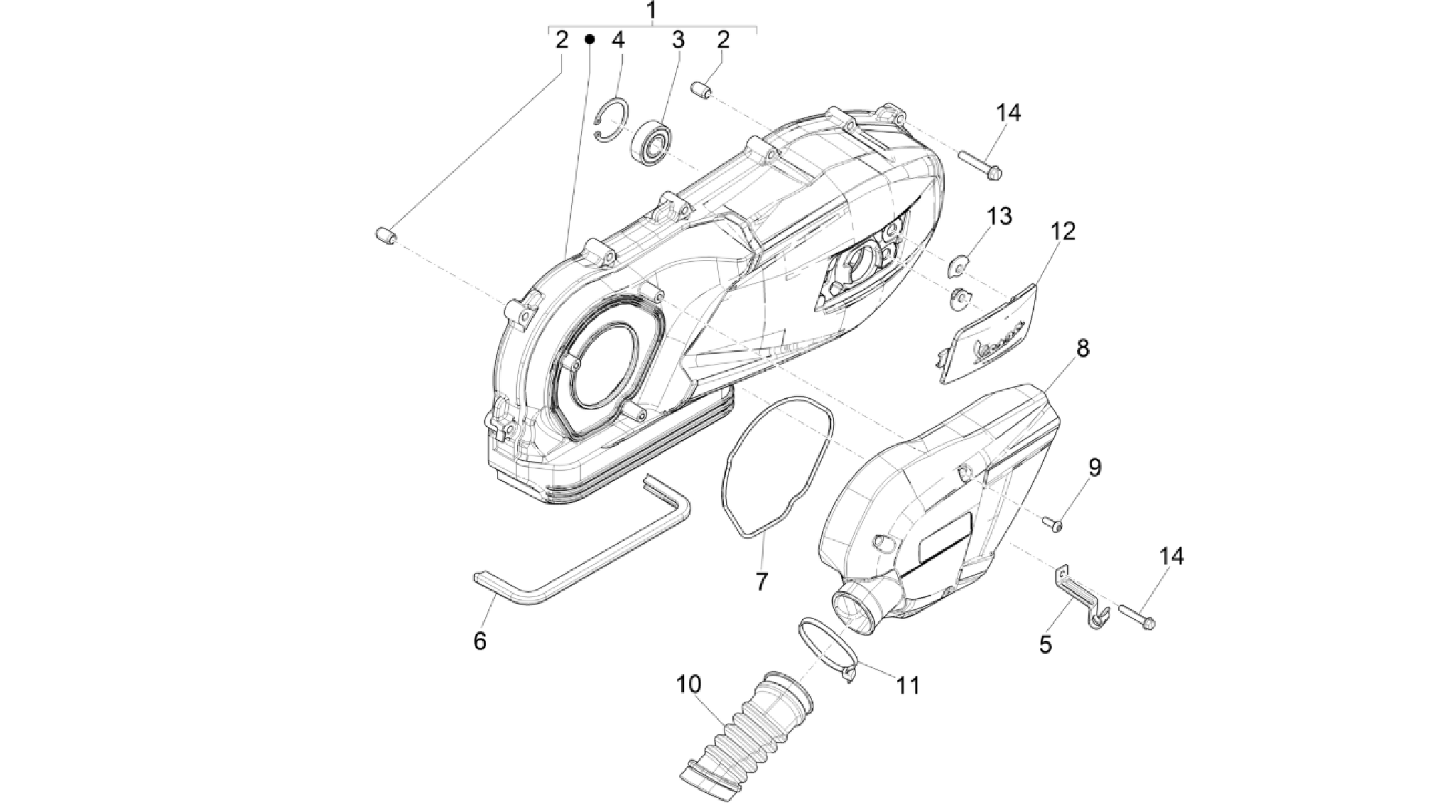Crankcase cover - Crankcase cooling