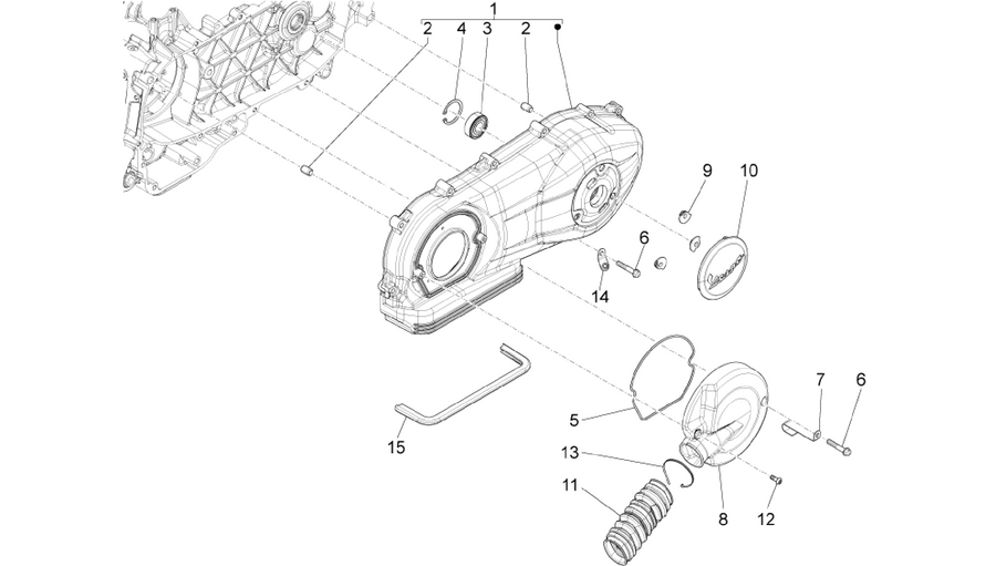 Crankcase cover - Crankcase cooling