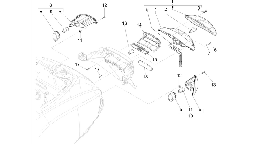Rear headlamps - Turn signal lamps