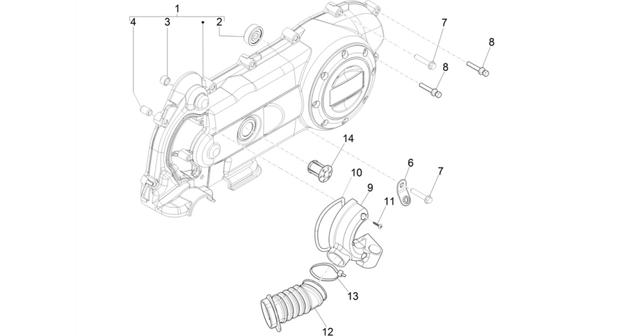 Crankcase cover - Crankcase cooling