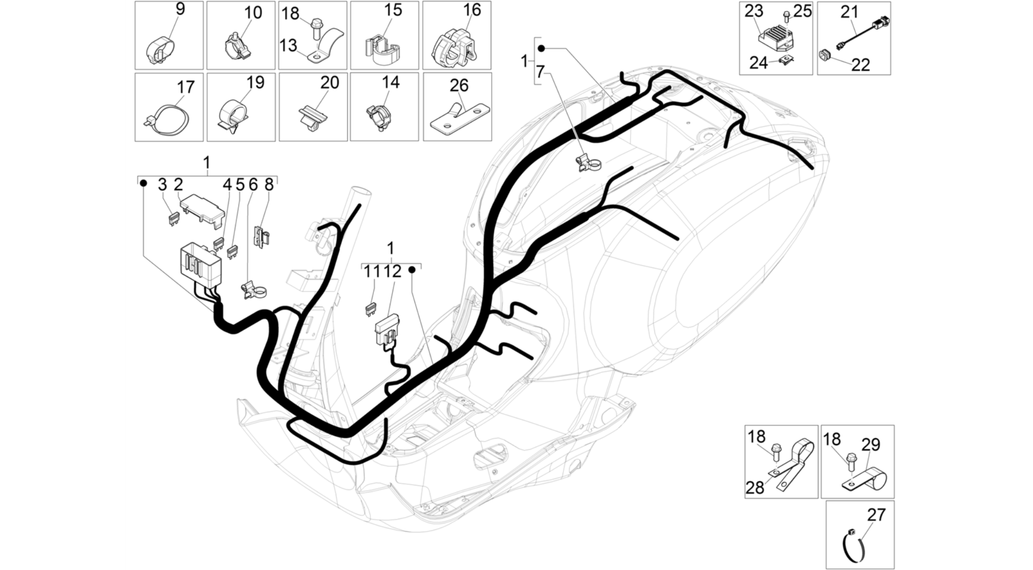 Main cable harness