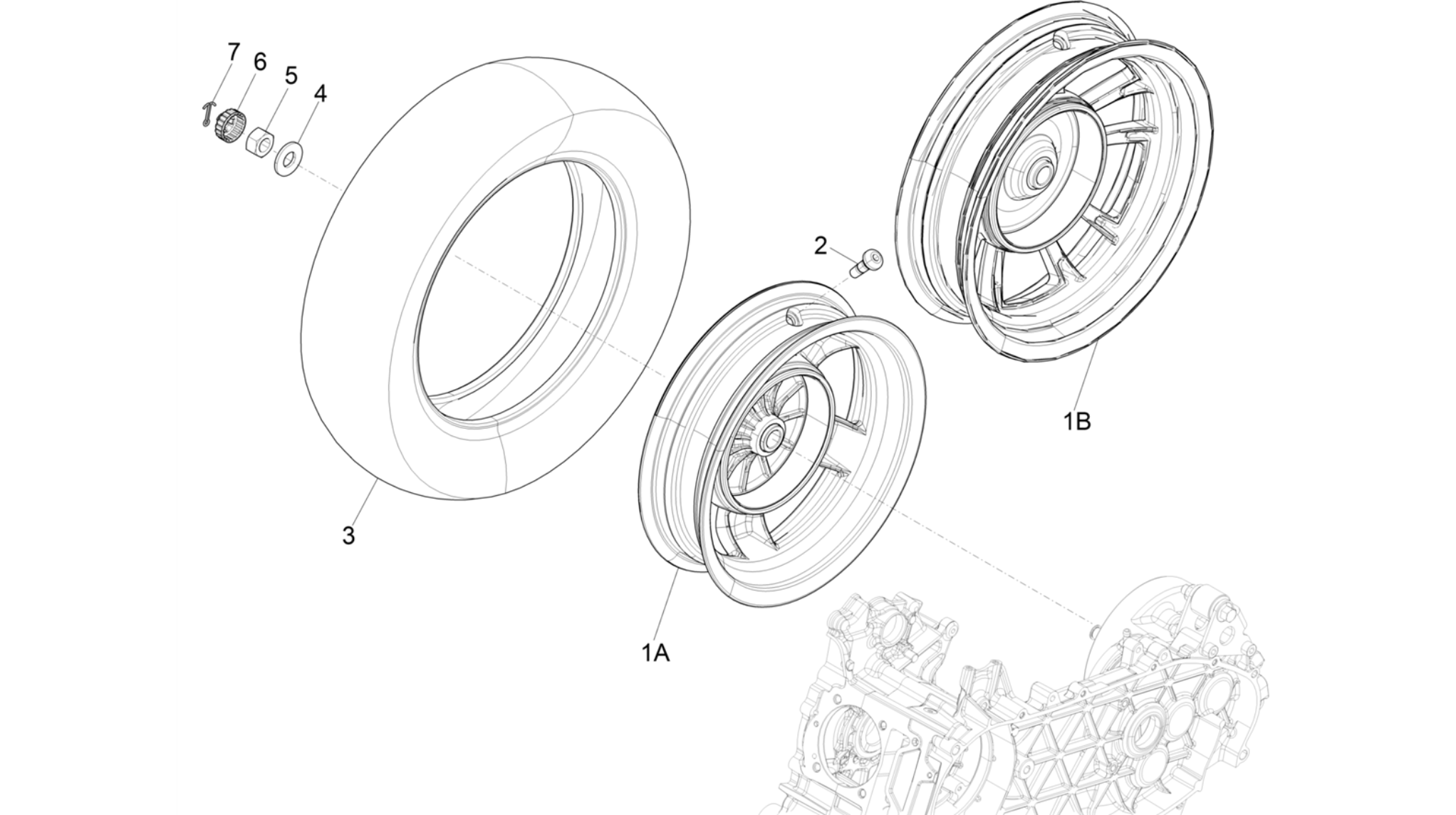Rear wheel