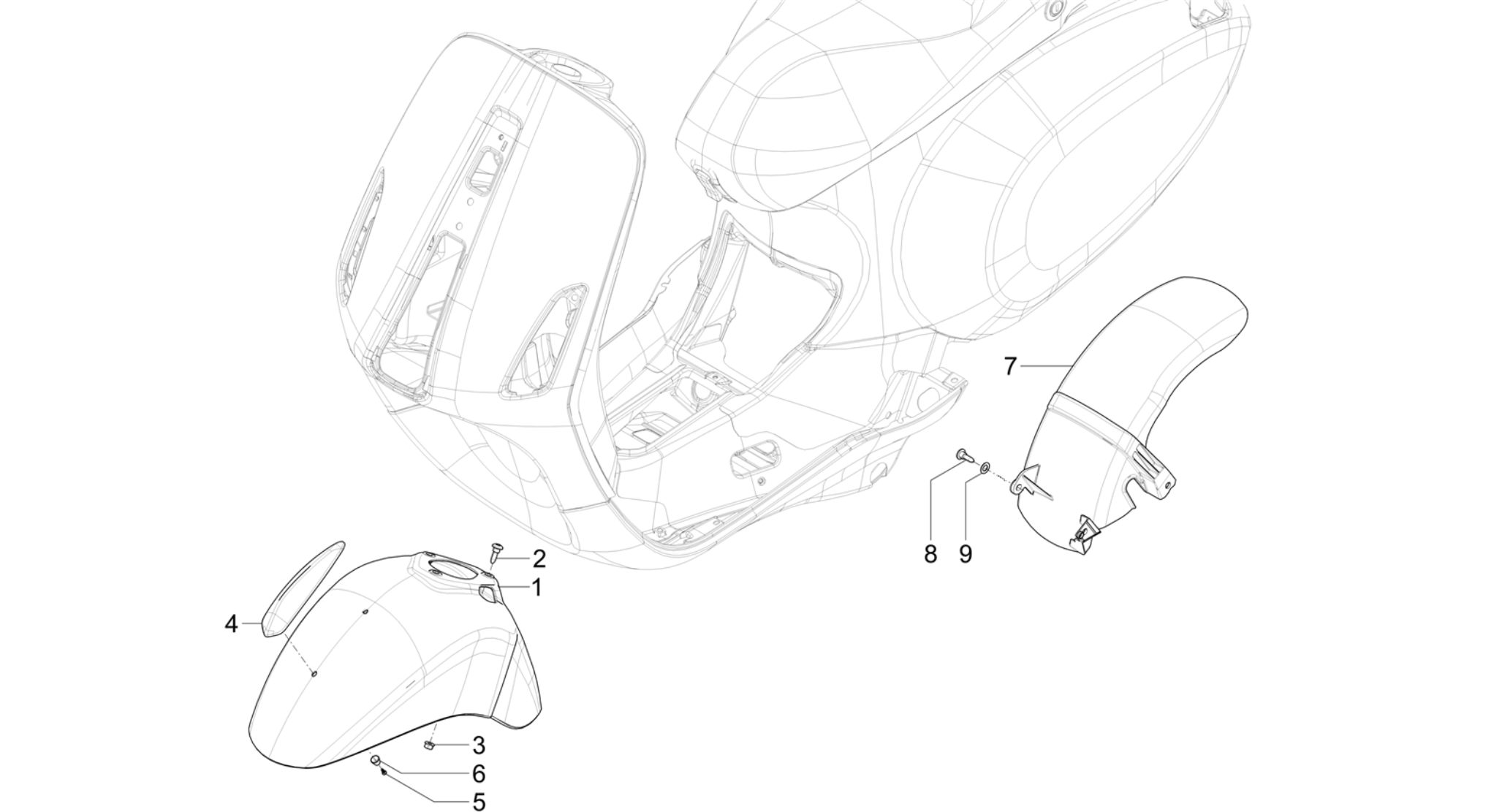 Wheel huosing - Mudguard