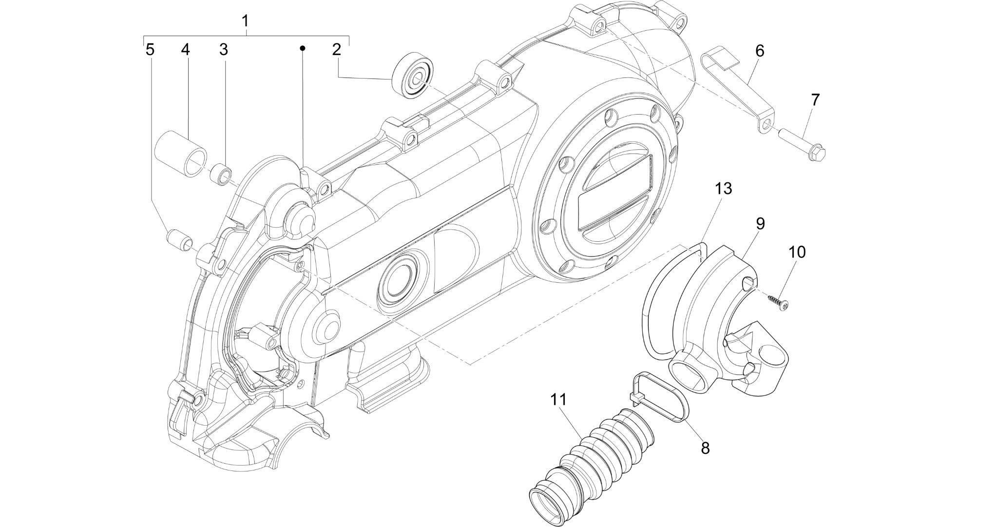 Crankcase cover - Crankcase cooling