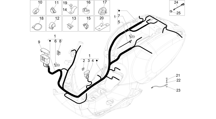 Main cable harness
