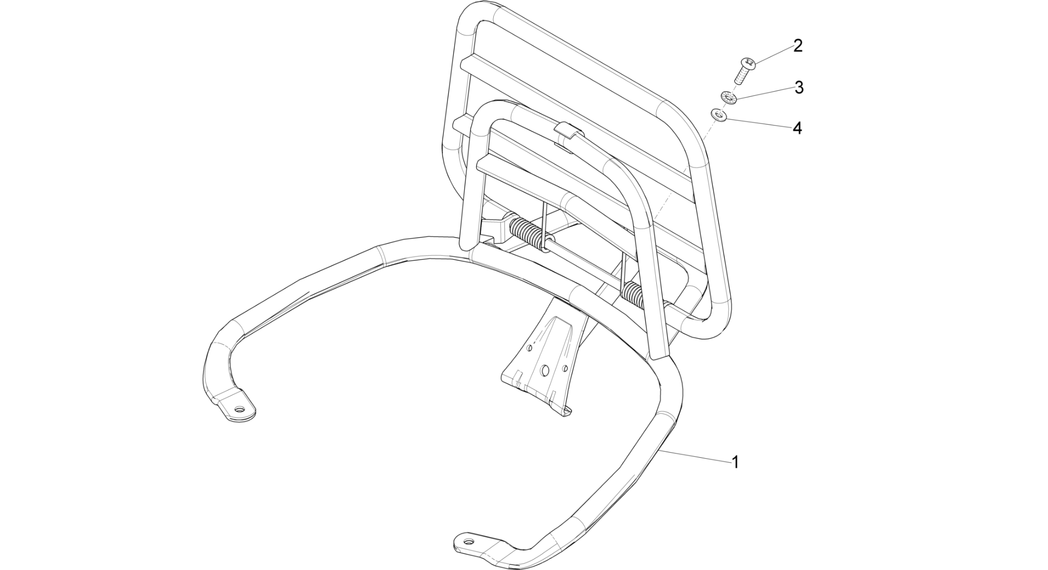 Rear luggage rack