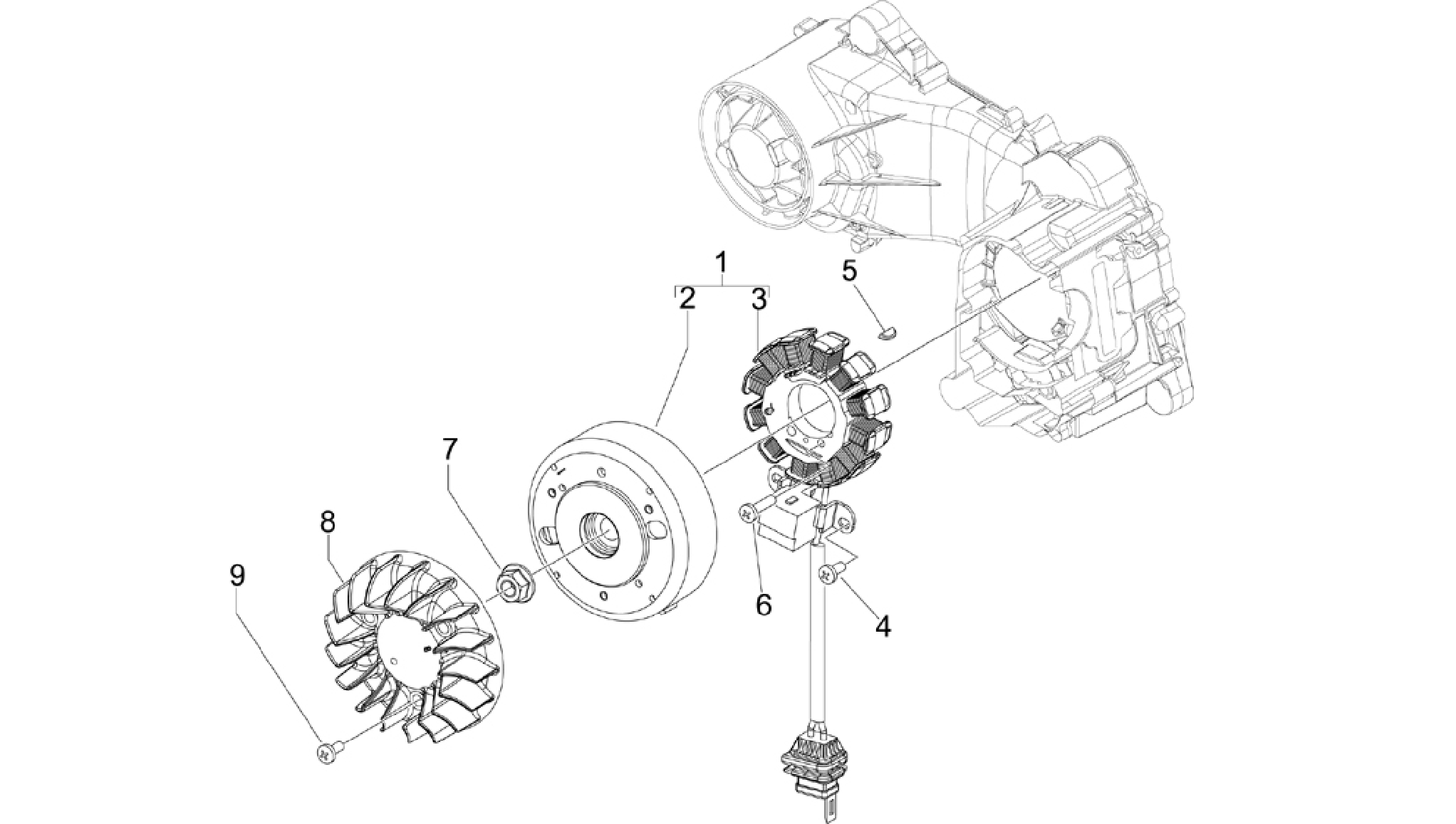 Flywheel magneto