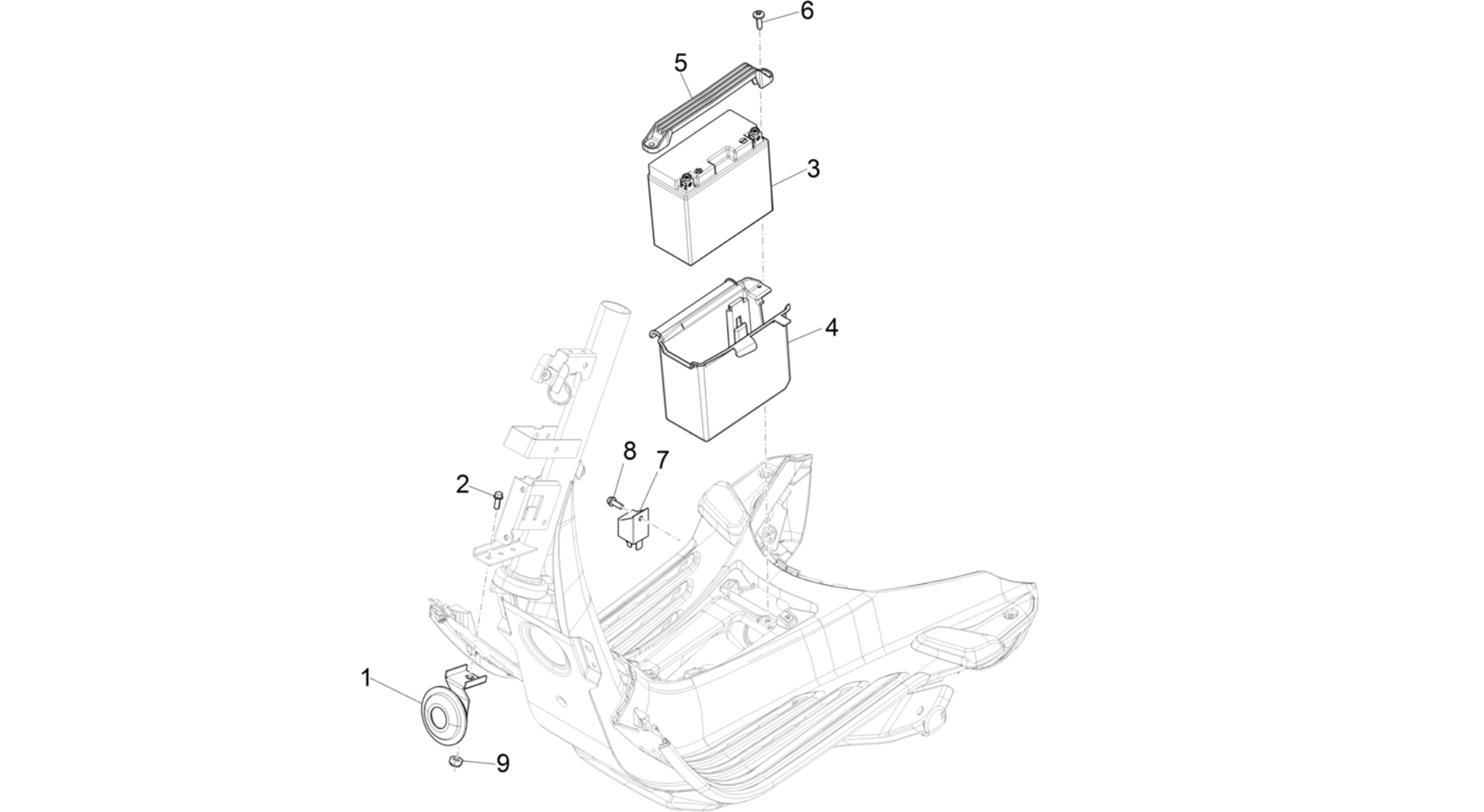 Remote control switches - Battery - Horn