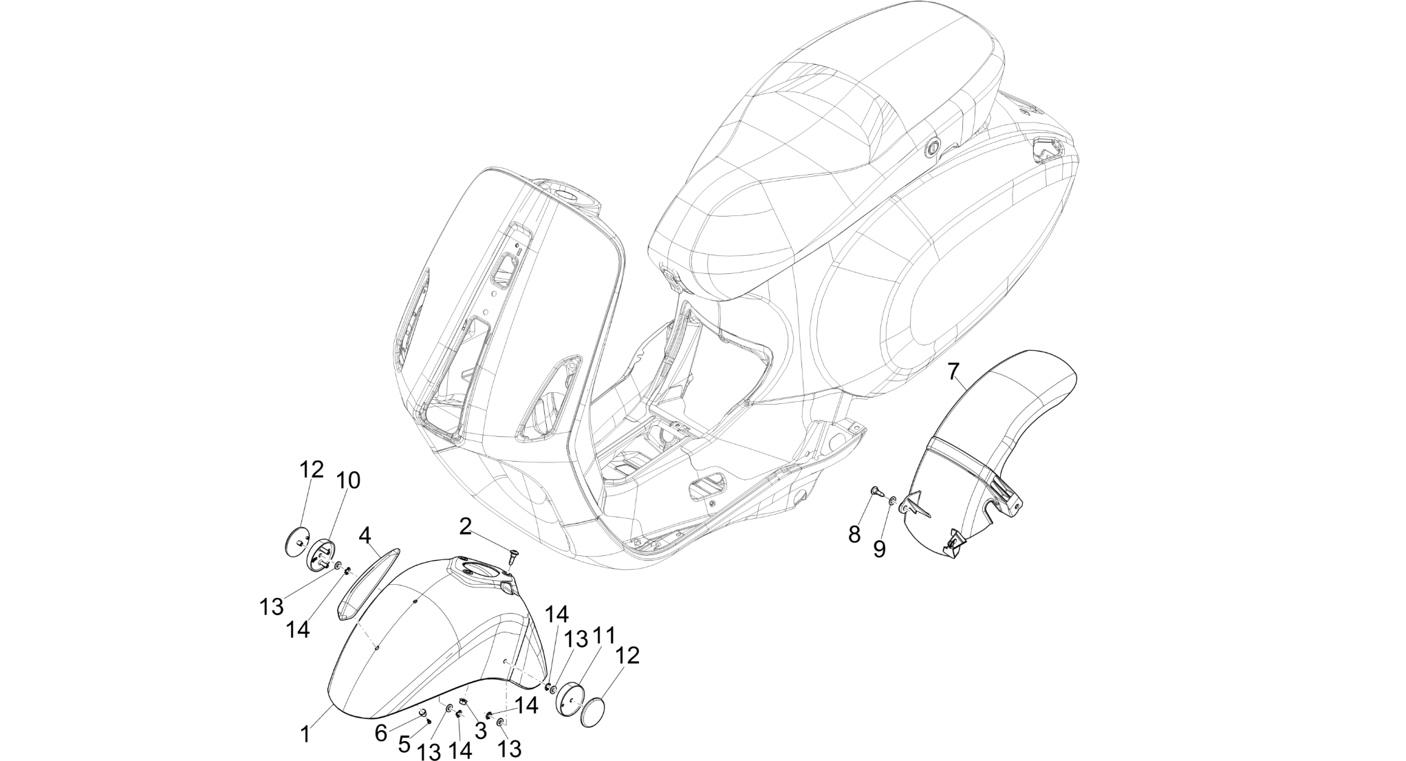 Wheel huosing - Mudguard
