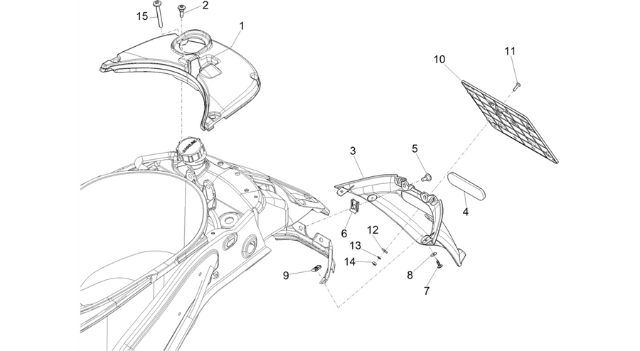 Rear cover - Splash guard