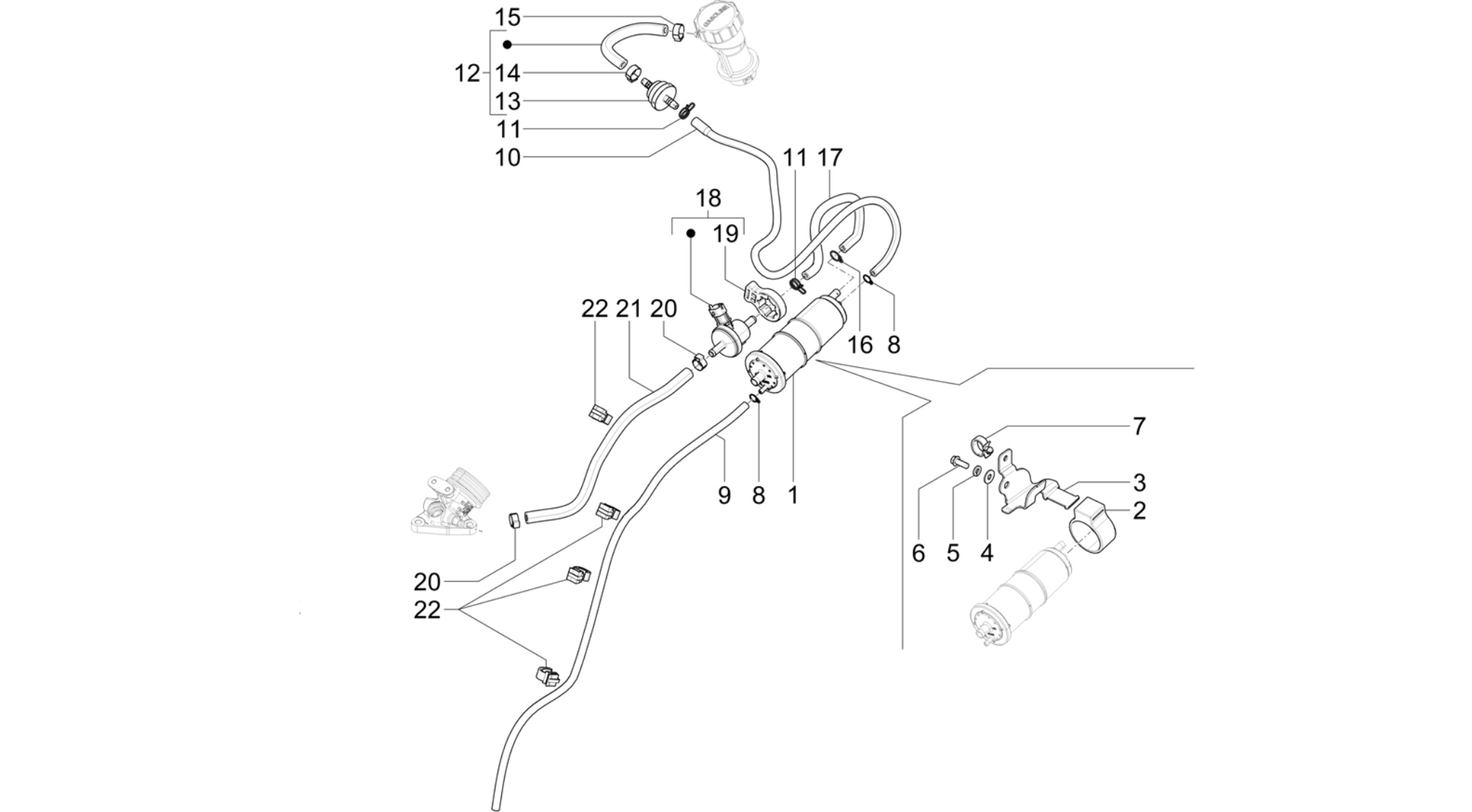 Anti-percolation system