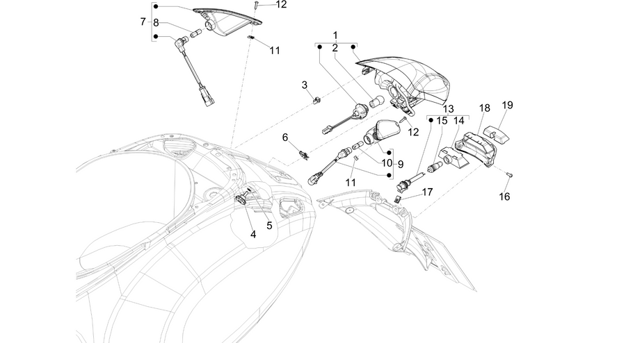 Rear headlamps - Turn signal lamps