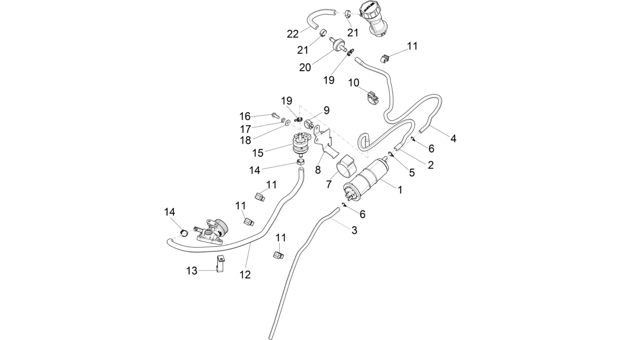 Anti-percolation system
