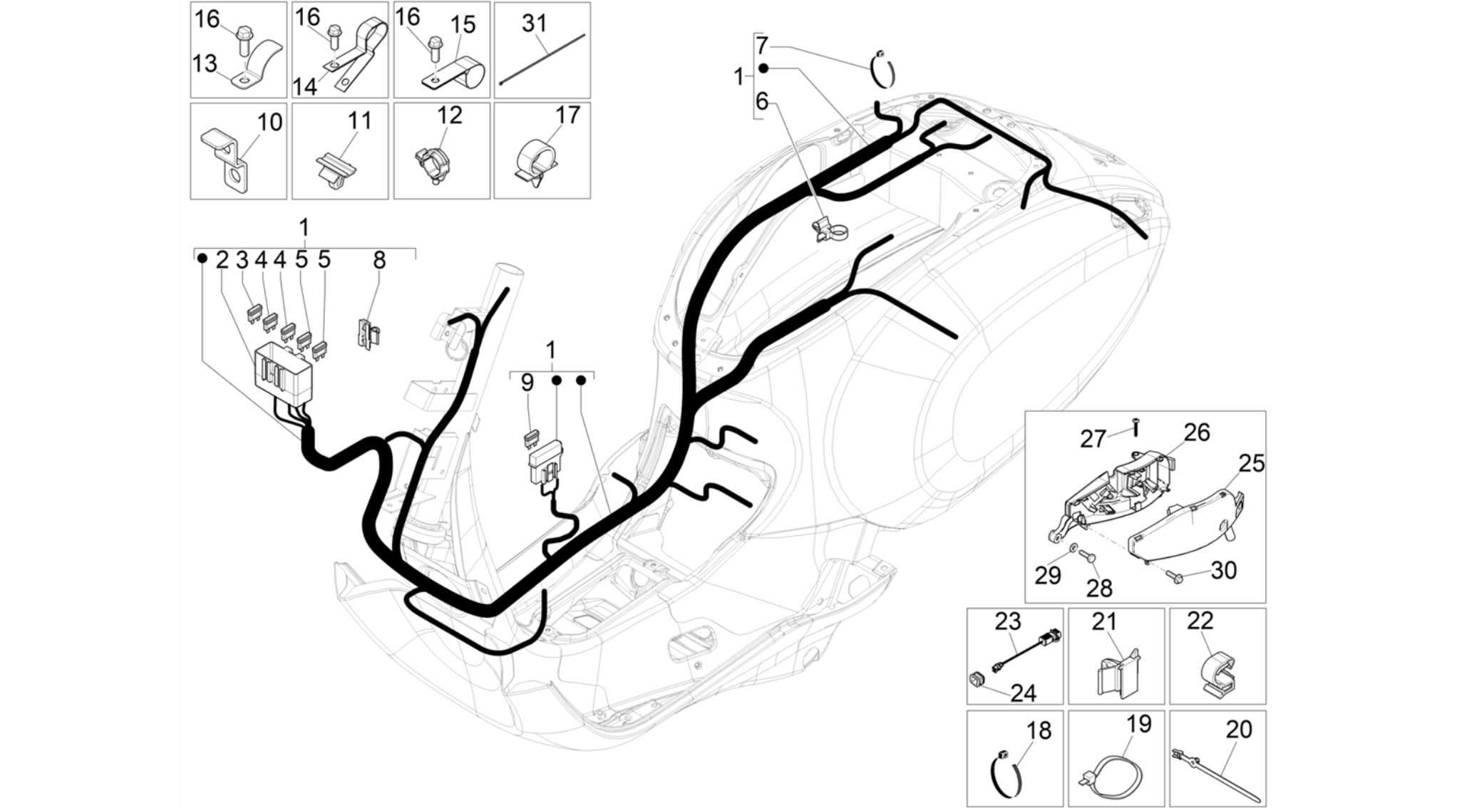 Main cable harness