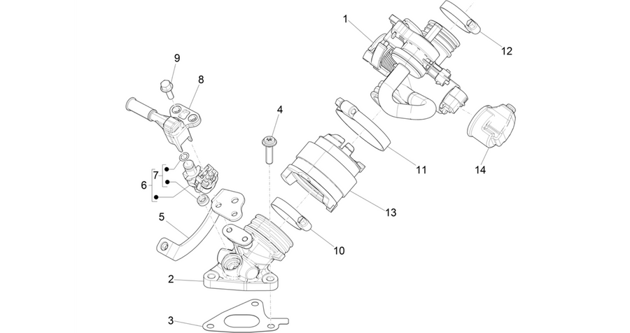 Throttle body - Injector - Induction joint