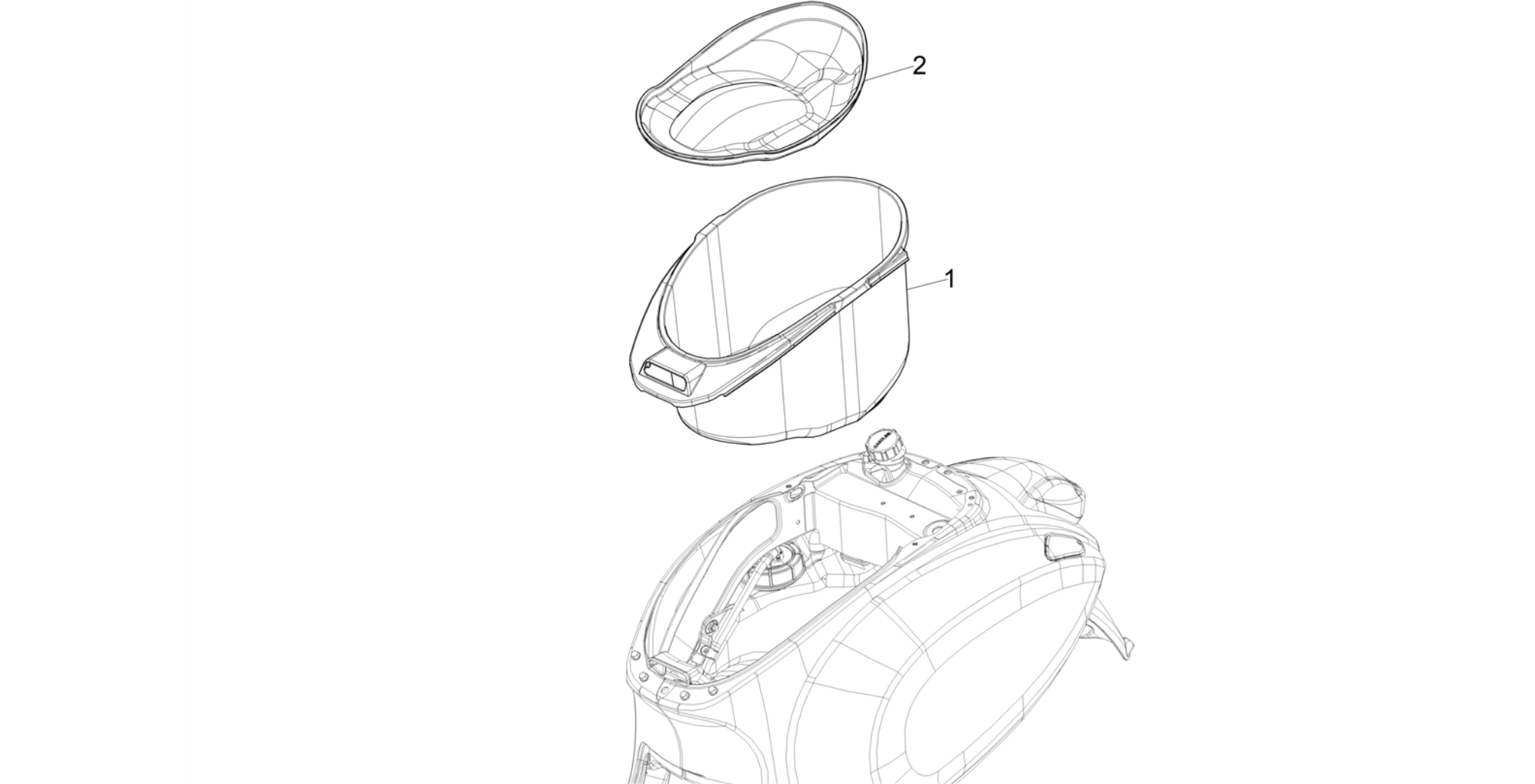 Helmet huosing - Undersaddle