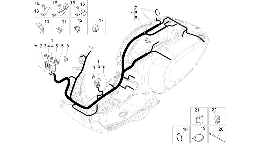Main cable harness
