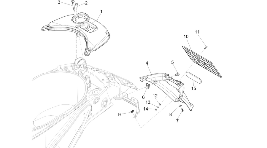 Rear cover - Splash guard
