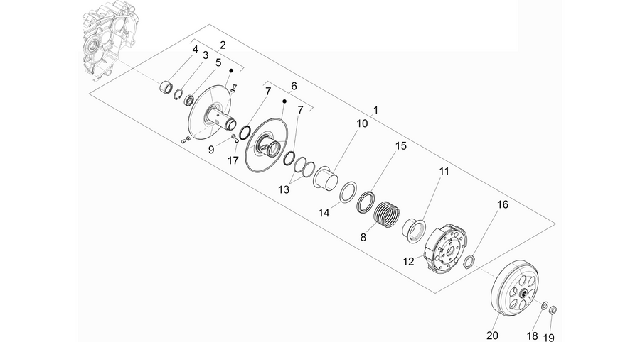 Driven pulley