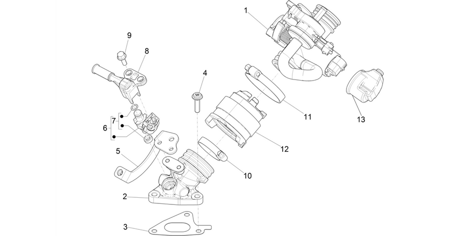 Throttle body - Injector - Induction joint