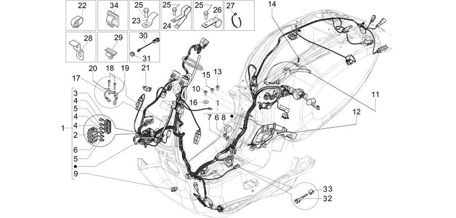 Main cable harness