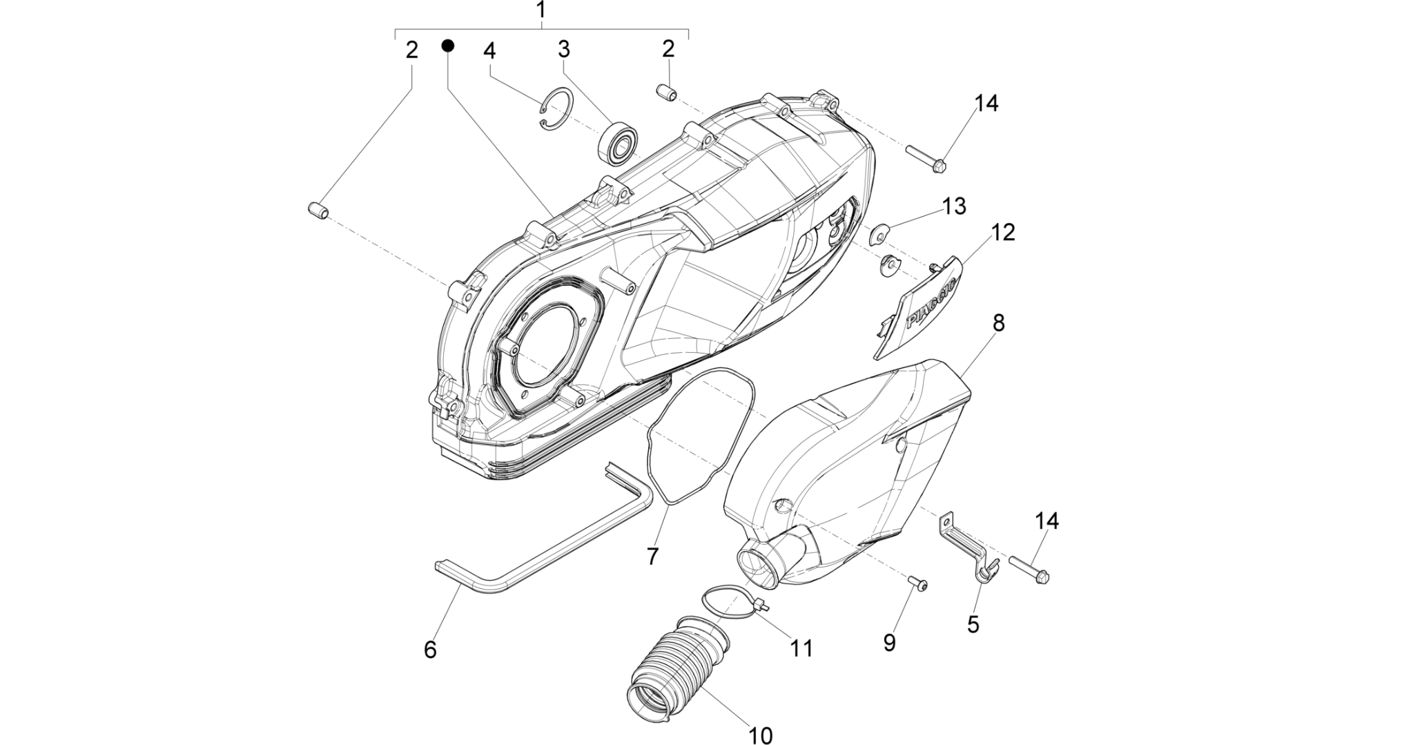 Crankcase cover - Crankcase cooling