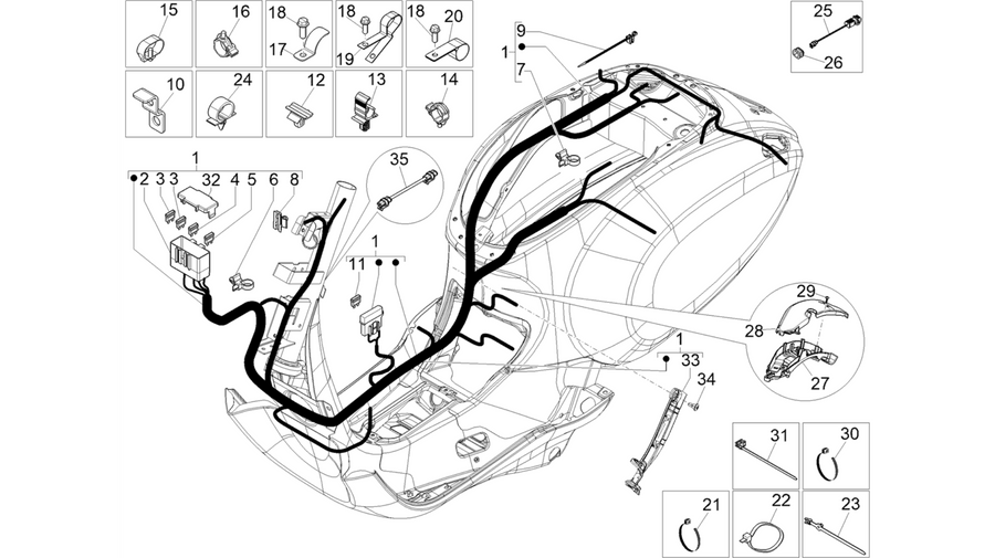 Main cable harness