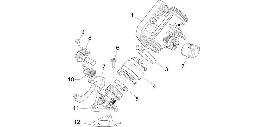 Throttle body - Injector - Induction joint