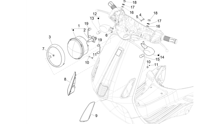 Front headlamps - Turn signal lamps