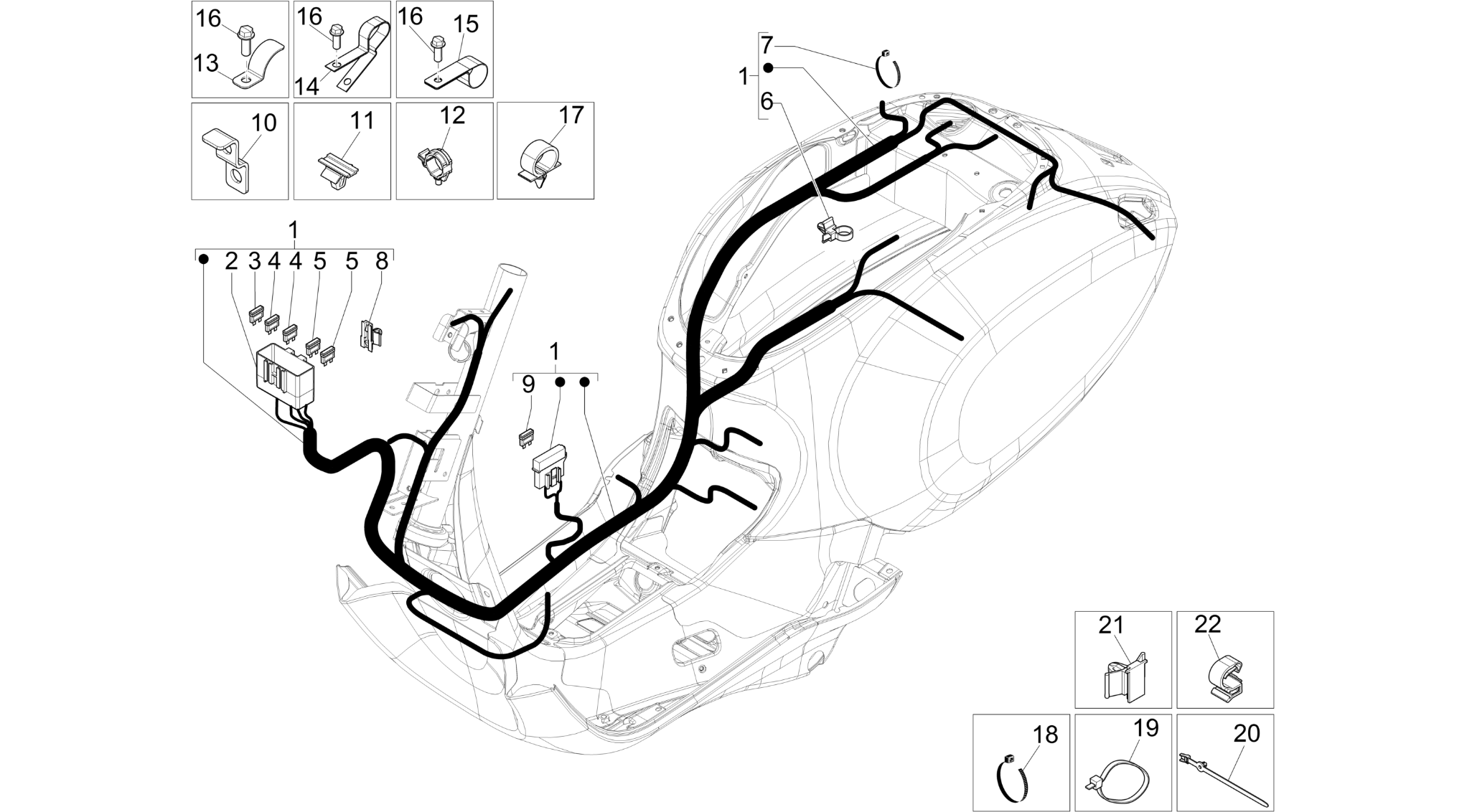 Main cable harness