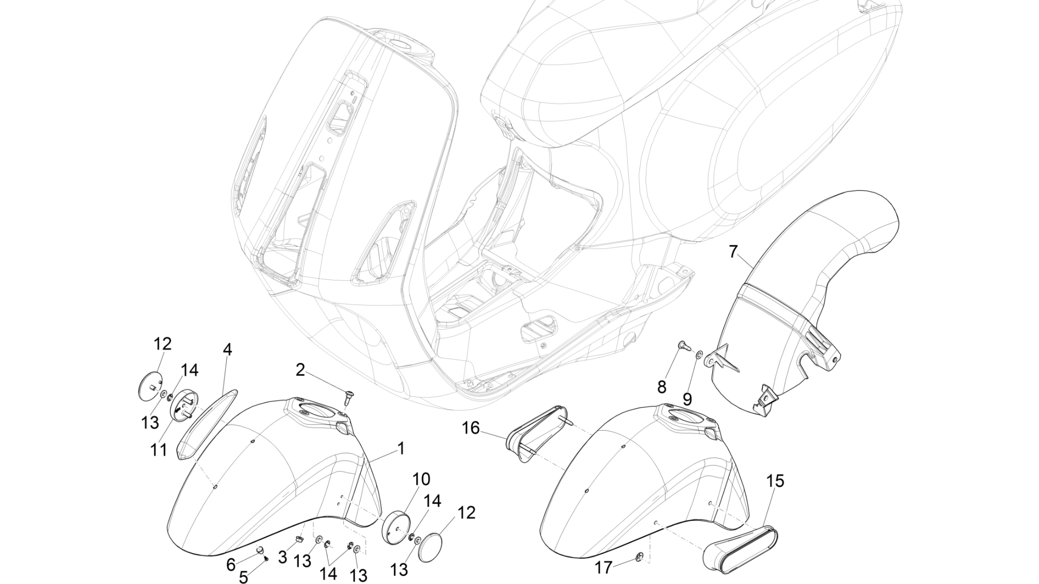Wheel huosing - Mudguard