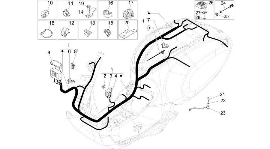 Main cable harness