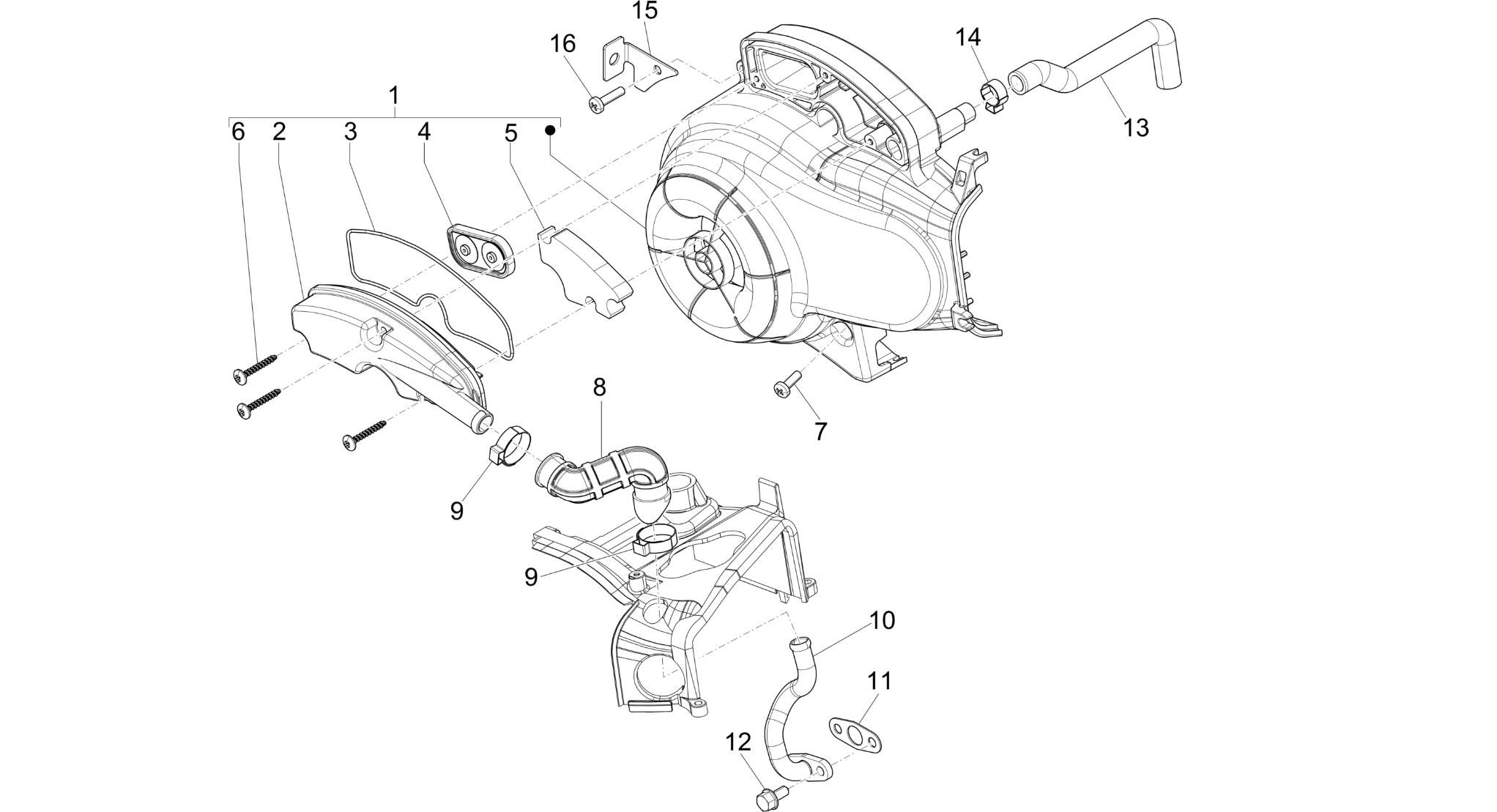 Secondary air box