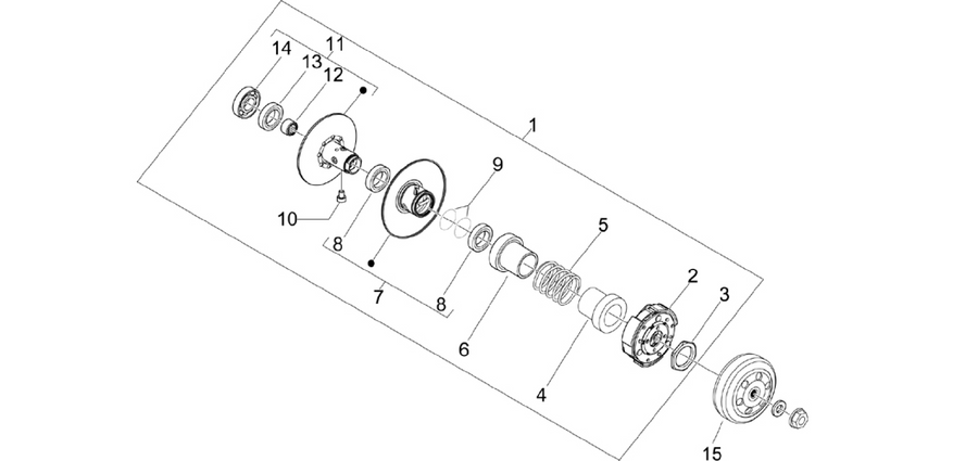 Driven pulley
