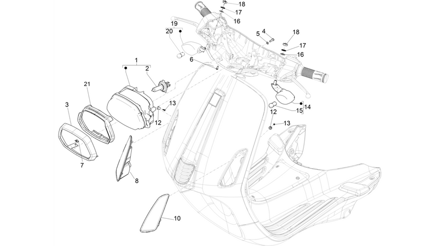 Front headlamps - Turn signal lamps