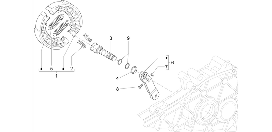 Rear brake - Brake jaw
