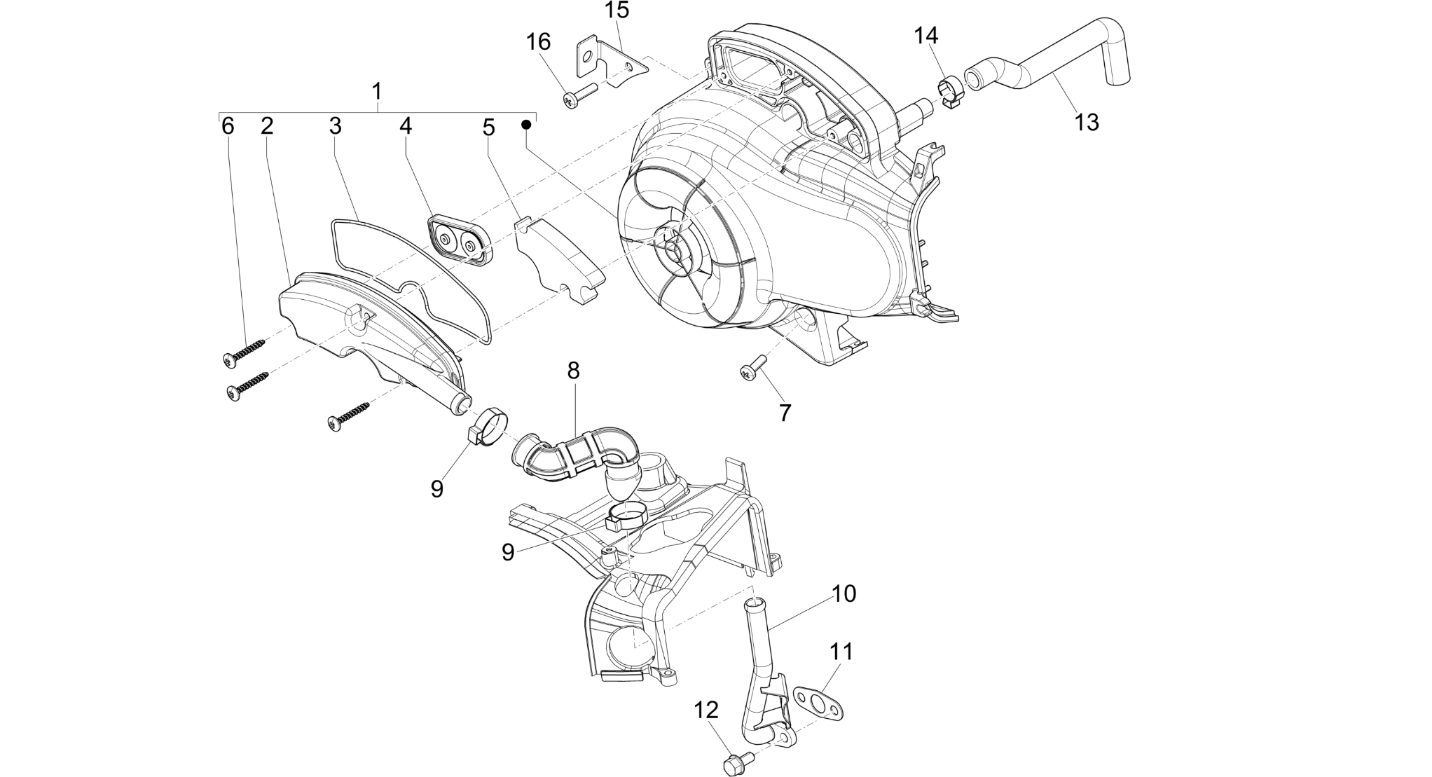 Secondary air box