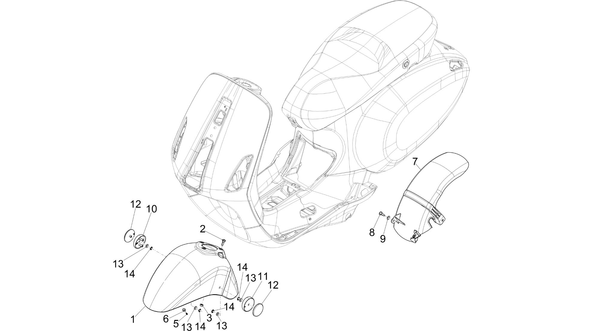 Wheel huosing - Mudguard