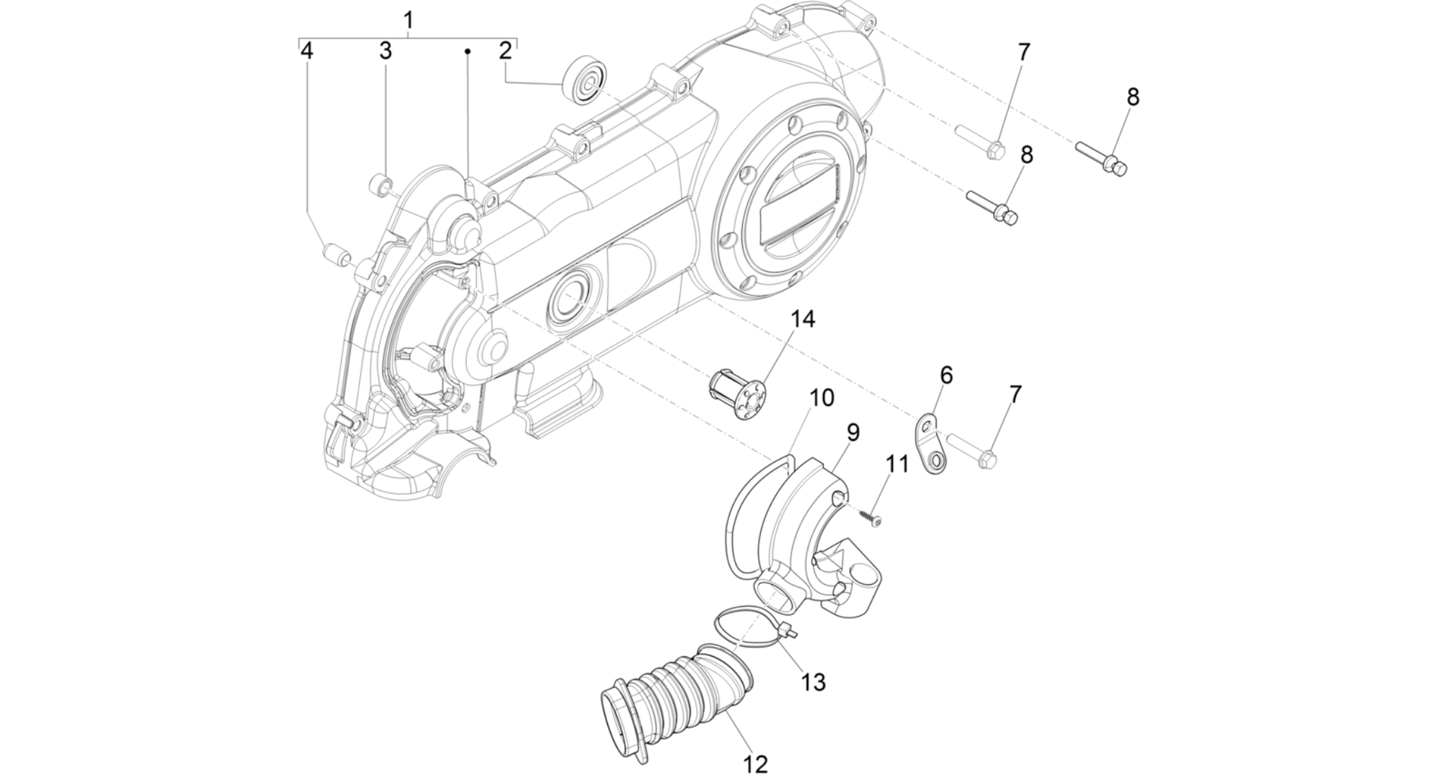 Crankcase cover - Crankcase cooling